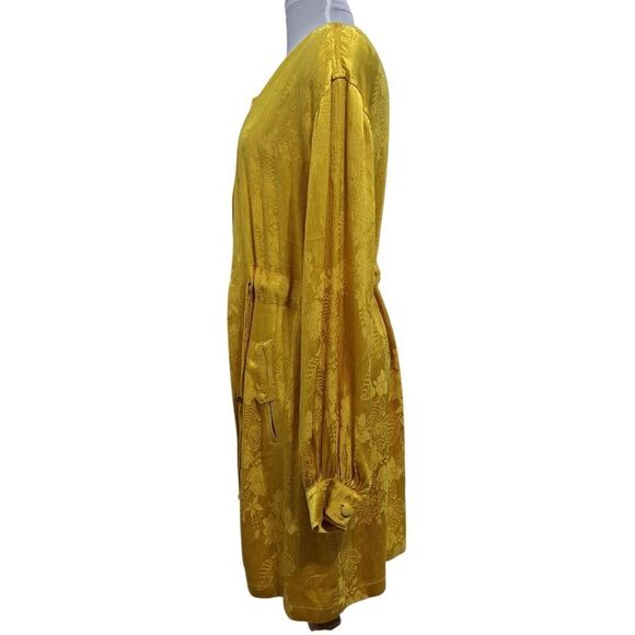 Tularosa Brooke Elegant Floral Boho Lightweight Jacket In Golden Yellow Small - Picture 5 of 17